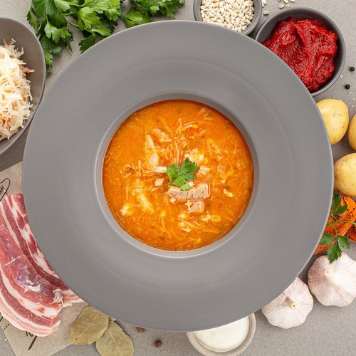 Щи кислые с грудинкой (350/30 г)