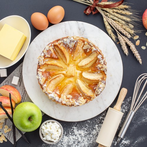 Пирог яблочно-творожный из датского теста (750 г)