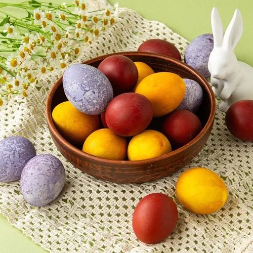 Пасхальные яйца крашеные   (10 шт)