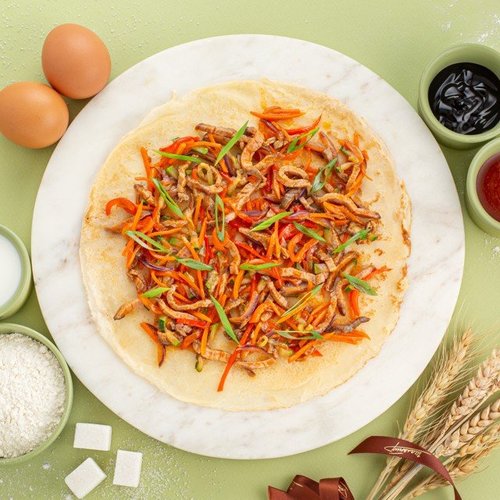 Блин с говядиной и овощами (90 г)