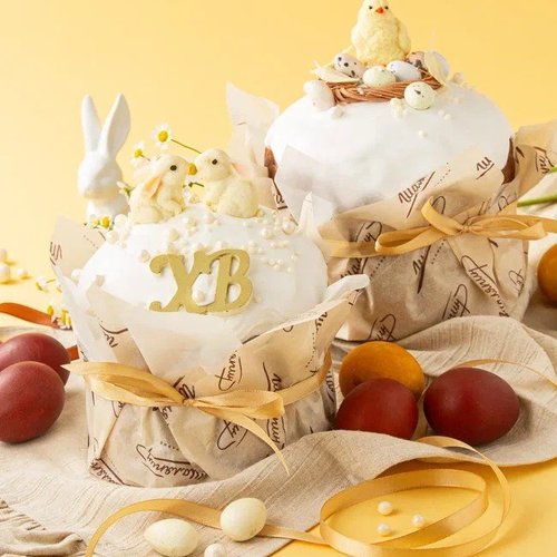 Кулич большой с цыпленком (1,1 кг)